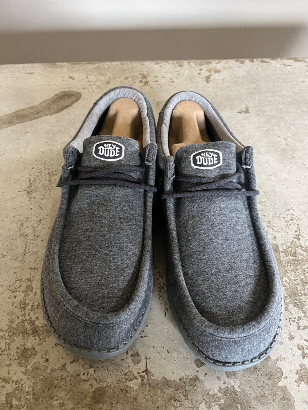 Hey Dude Men's Jersey - Grey Slip-On Casual Loafers. Brand New no box